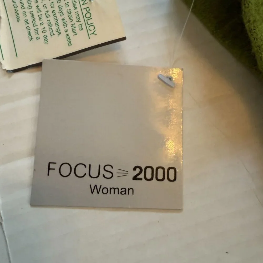 Focus 2000 Womens Green Wool Blend Button-Up Jacket 3X Office Academia Preppy - Picture 9 of 11